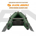 KOLIBRI - Надуваема моторна лодка с твърдо дъно KM-200 SC Standard - зелена
